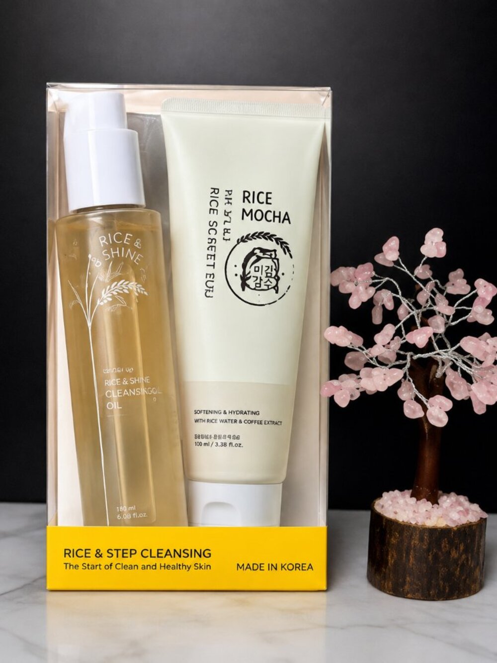 🌿 Midha Rice Cleansing Duo Oil + Scrub Foam Set K Beauty NEW